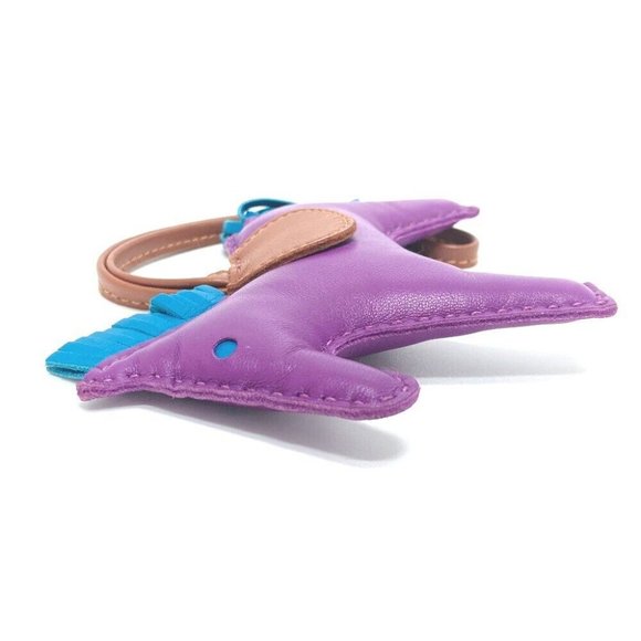 HERMES Rodeo GM Bag accessories strap Bag charm Leather purple - Picture 6 of 12